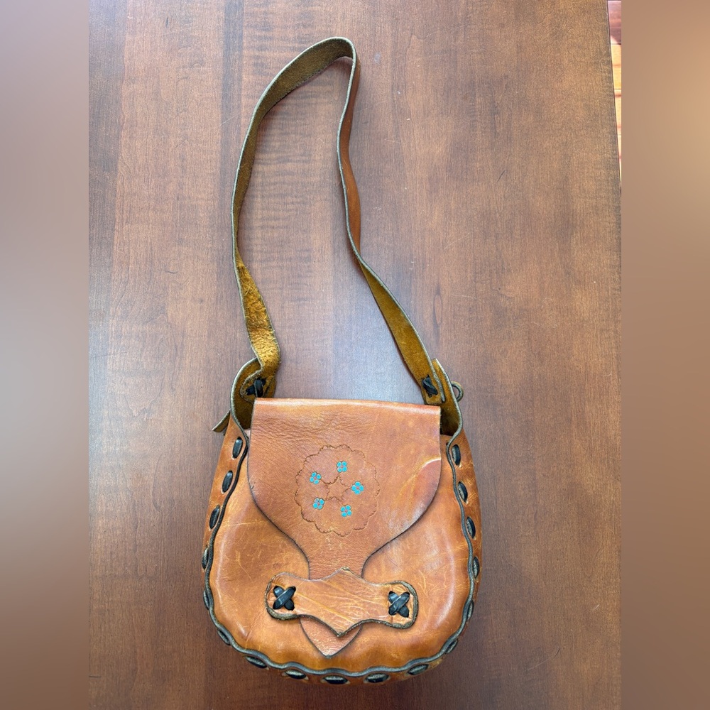 Brown Leather Crossbody Bag
